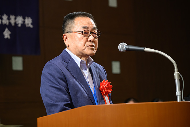 1．会長挨拶　（浜名高校同窓会会長 大石勝也：24回生）